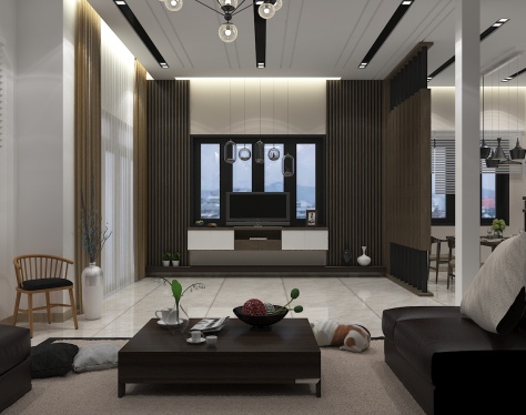 Thi công nội thất phòng khách